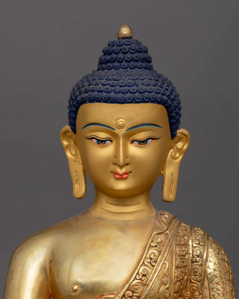 Tibetan Figurine Vaidurya Prabha Raja (Medicine Buddha) | Revered Figure in Buddhist Tradition