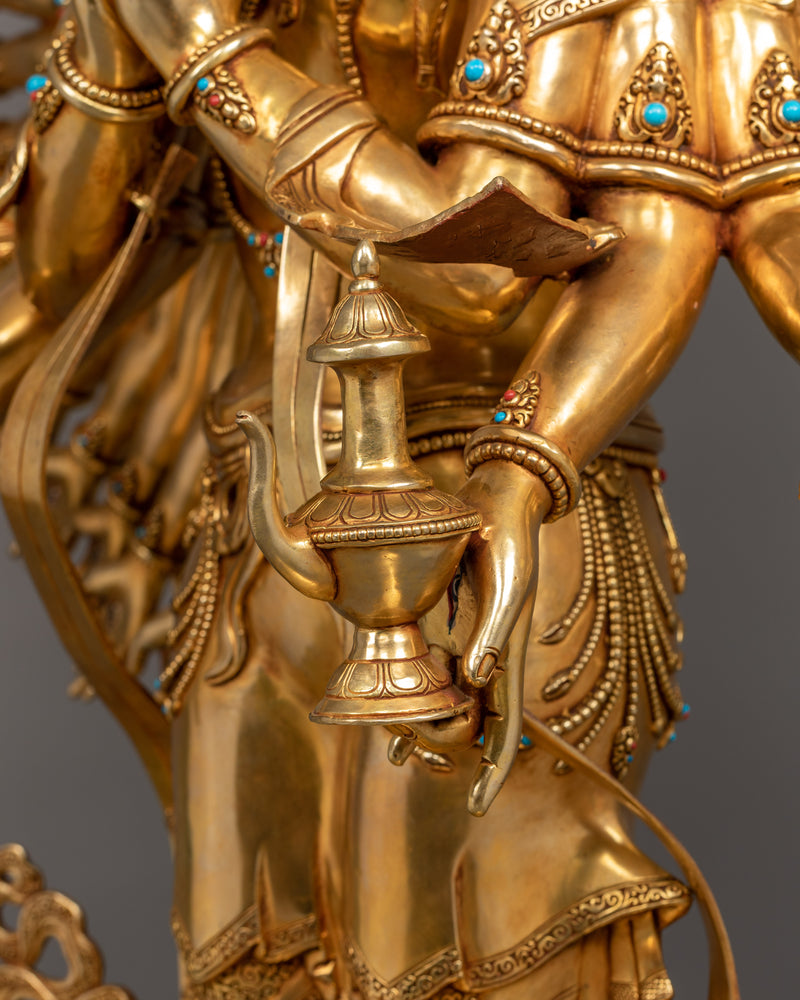 1000-Armed Chenresig Statue with Wish Fulfilling Jewel | A Majestic Compassionate Buddha