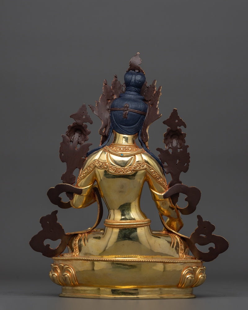 White Tara Goddess of Health and Protection Statue | Himalayan Buddhism Traditional Artwork