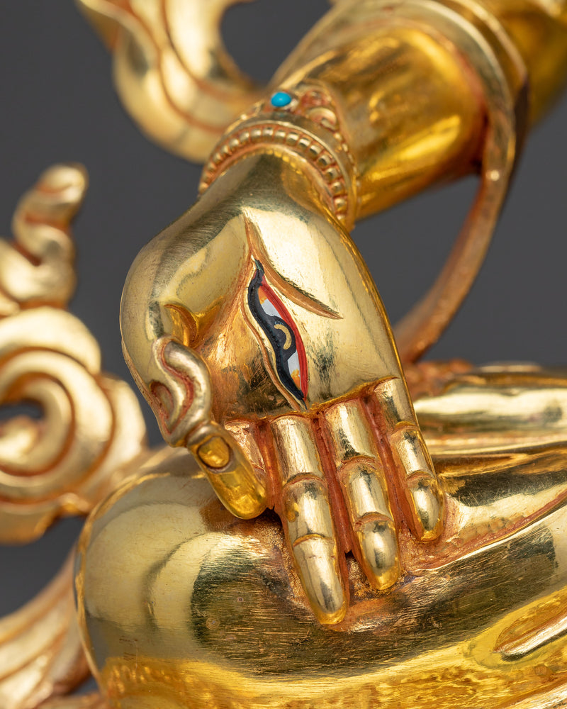 White Tara Goddess of Health and Protection Statue | Himalayan Buddhism Traditional Artwork