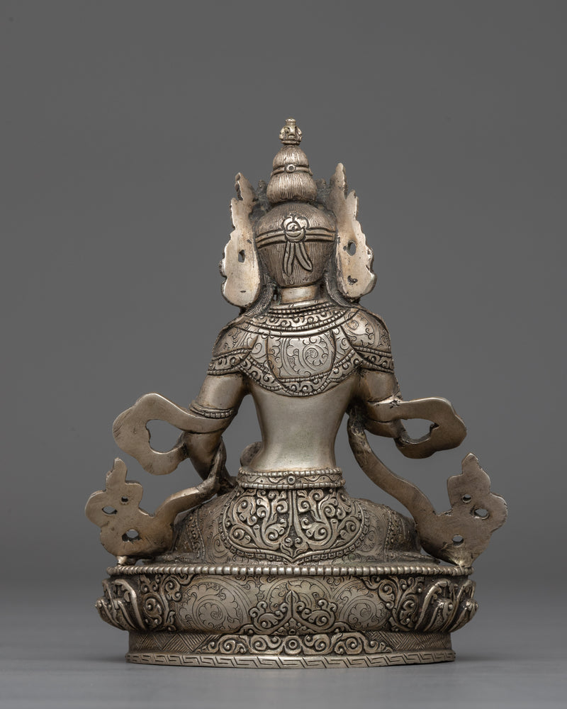 Hand Carved Vajrasattva Purification Deity Figurine | Traditionally Himalayan Hand-made Artwork