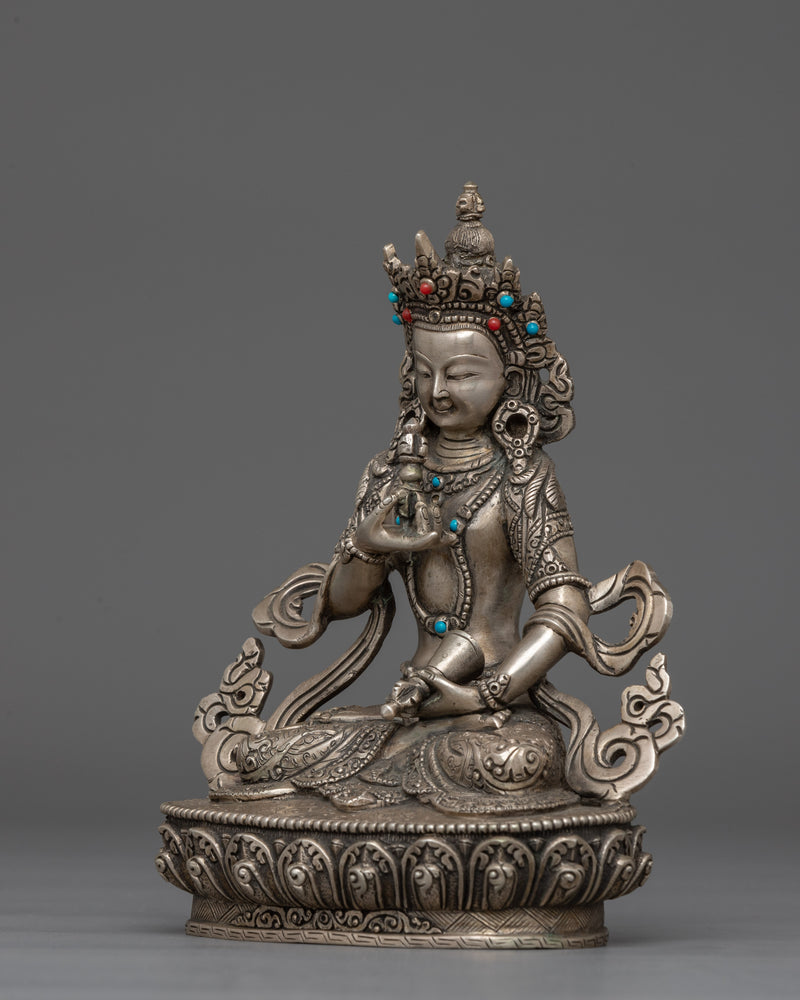 Hand Carved Vajrasattva Purification Deity Figurine | Traditionally Himalayan Hand-made Artwork