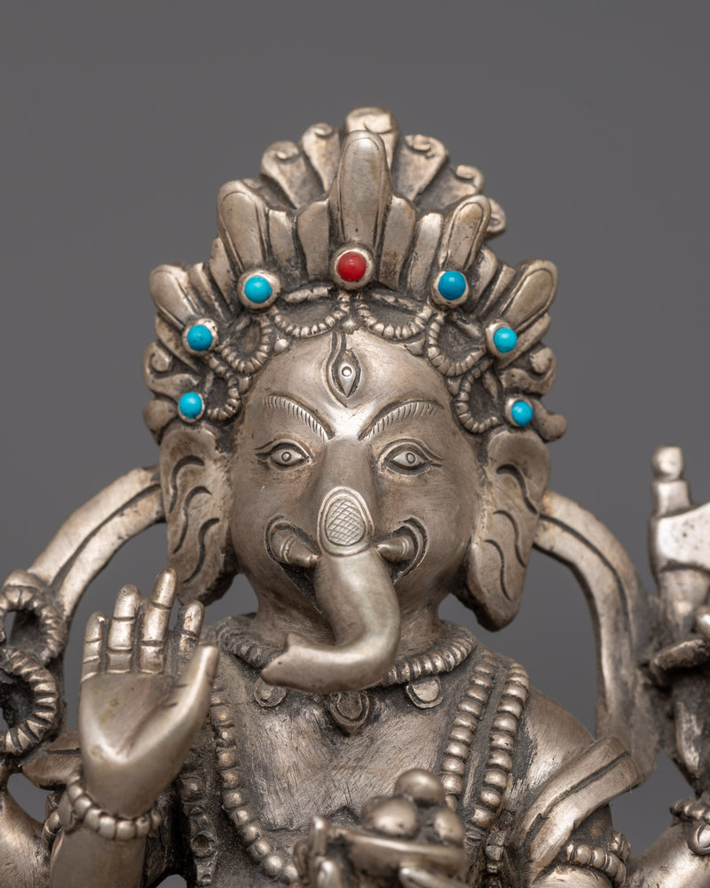 Remover of Obstacles Hindu Deity Ganesha Figurine | Dharma Artwork