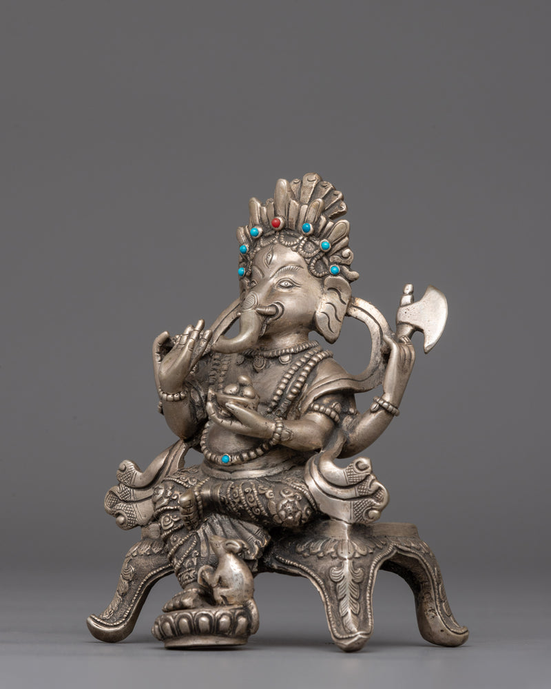 Remover of Obstacles Hindu Deity Ganesha Figurine | Dharma Artwork