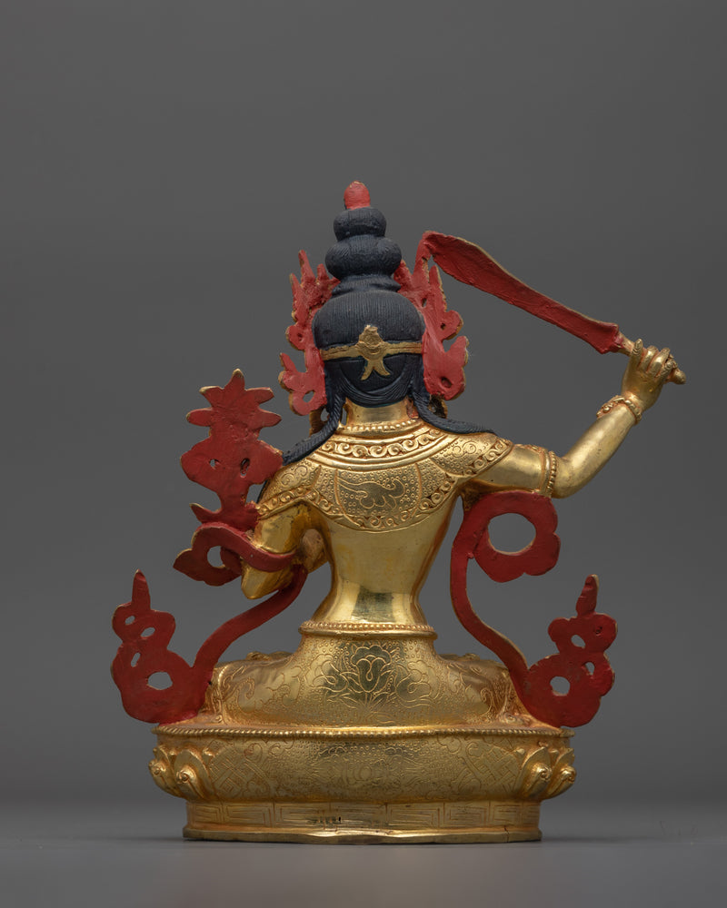 Tibetan Buddhist Jampalyang Deity Sculpture | Wisdom Deity Himalayan Art