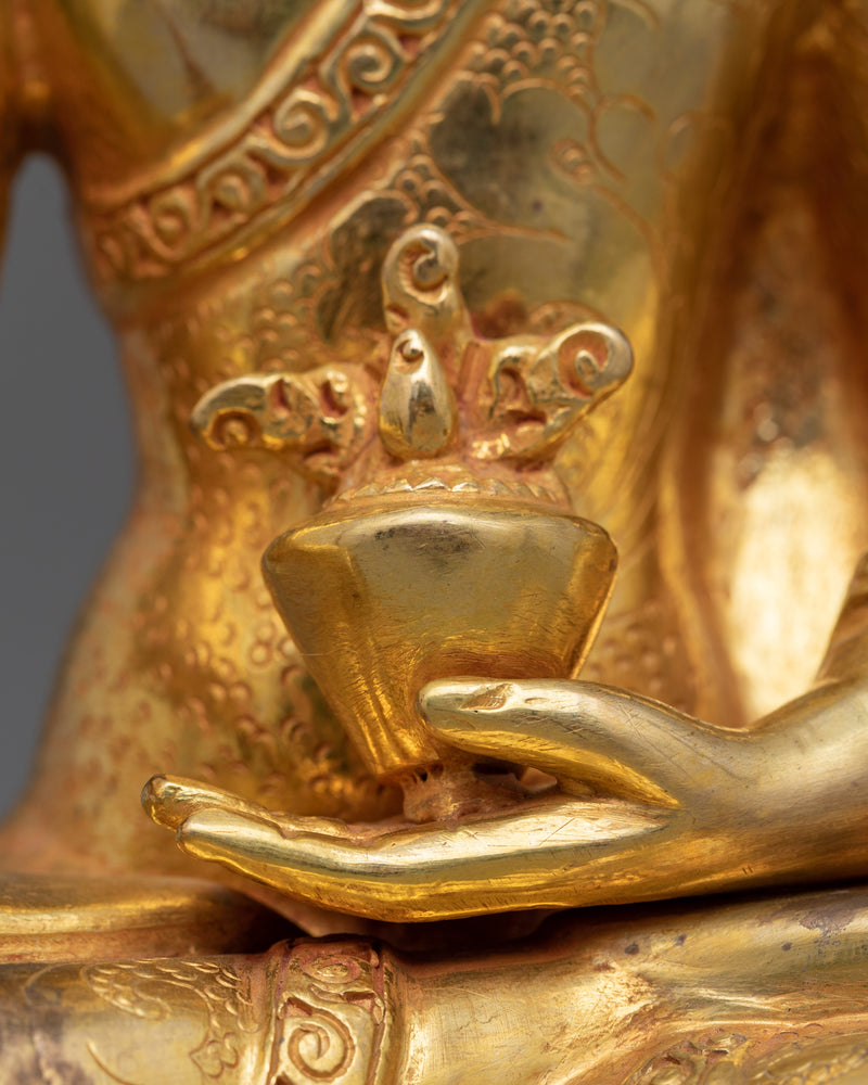 Buddhist Bhaisajyaguru Healing Sculpture "Medicine Buddha" | The Buddha of Healing