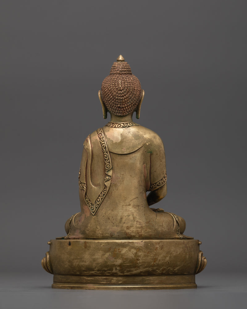 Spiritual Buddhist Enlightened Amitabha Sculpture | Buddha of Pure Land Buddhism Art