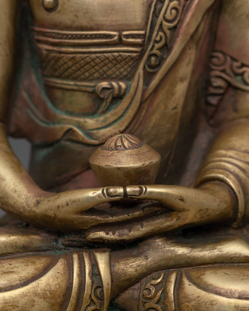 Spiritual Buddhist Enlightened Amitabha Sculpture | Buddha of Pure Land Buddhism Art