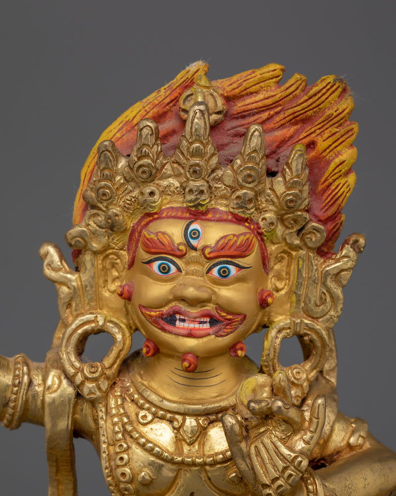 Spiritual Guardian Deity Chana Dorje Statue (Vajrapani) | Revered as a Protector of the Buddha