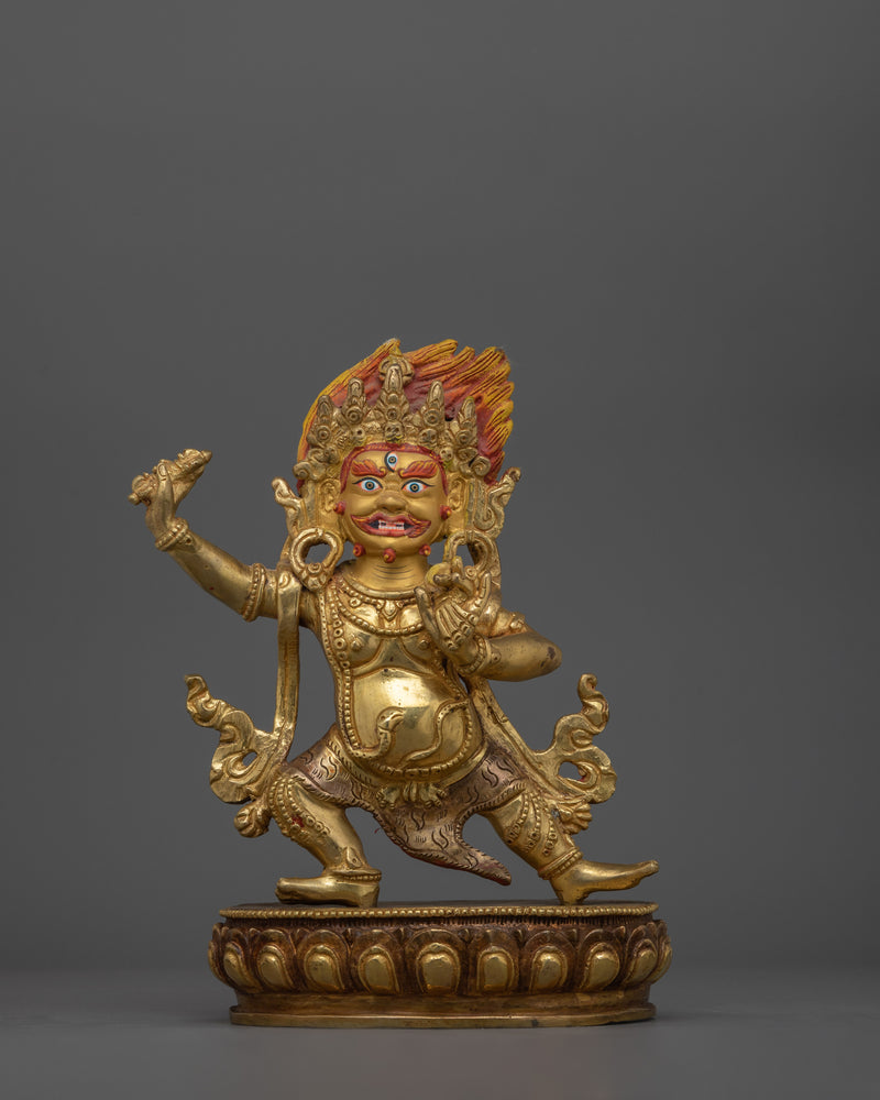 Spiritual Guardian Deity Chana Dorje Statue (Vajrapani) | Revered as a Protector of the Buddha