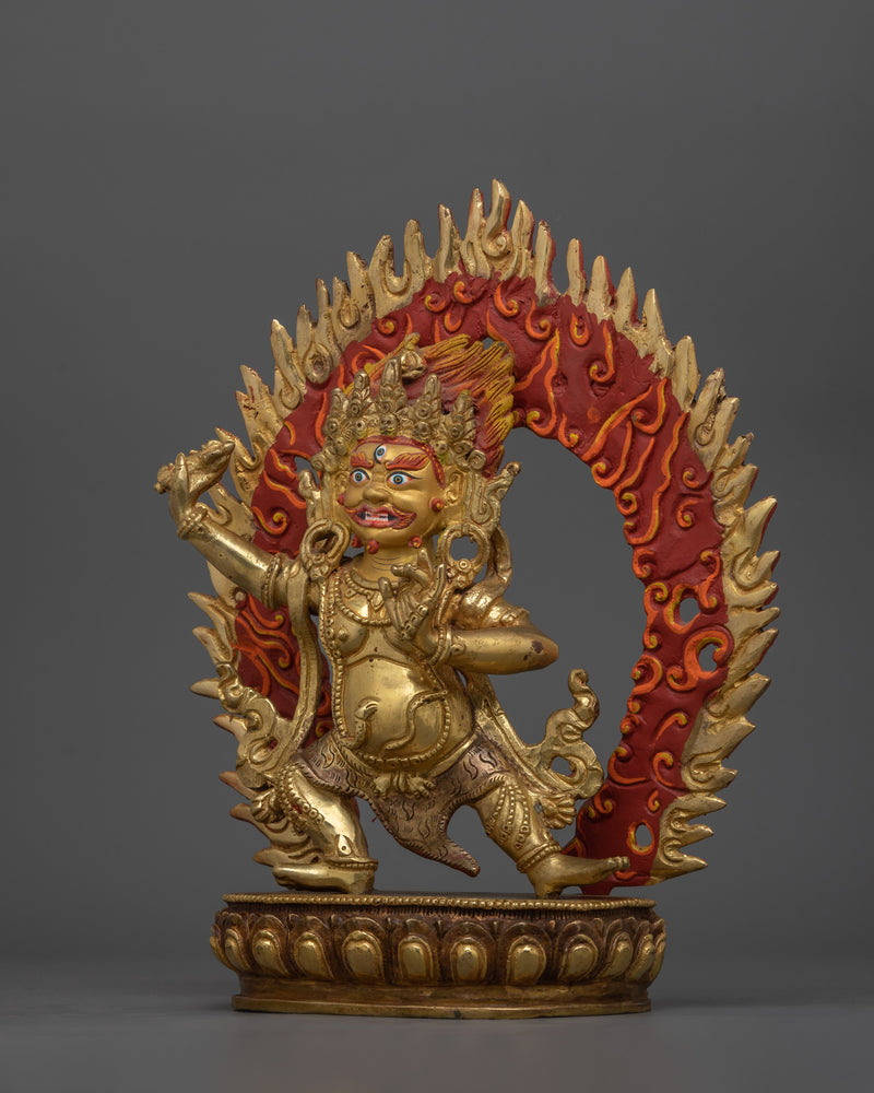 Spiritual Guardian Deity Chana Dorje Statue (Vajrapani) | Revered as a Protector of the Buddha