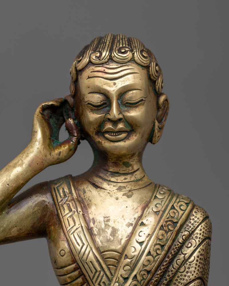 Himalayan Spiritual Jetsun Milarepa Sculpture | Great Yogi, Poet and Teacher In Tibetan Buddhism