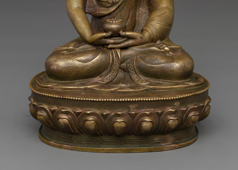 Sacred Tibetan Pure Land Amitabha Buddha Statue | Revered Buddha in Mahayana Buddhism