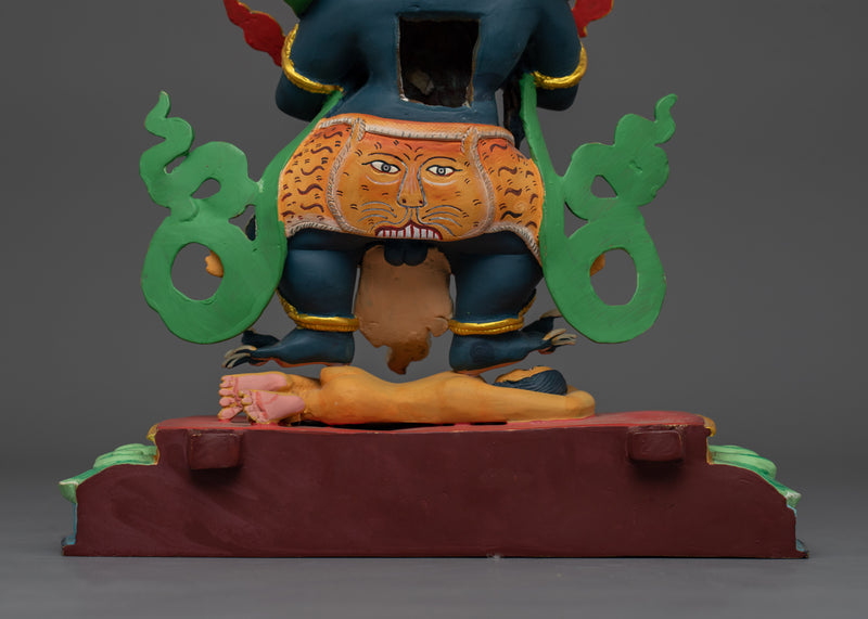 Sakya Mahakala Dharma Protector Statue | Wrathful Protector of the Dharma