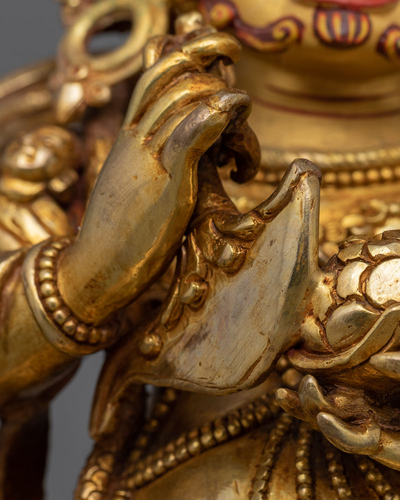 24K Gold Gilded Wrathful Protector Shakya Mahakala | Tibetan Buddhism Deity