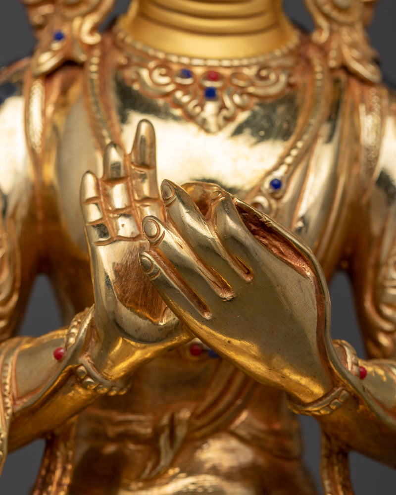 Mindfulness Maitreya Sculpture for Shrine | The Buddha of The Future