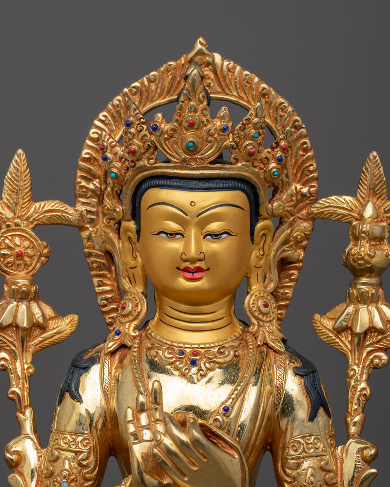 Mindfulness Maitreya Sculpture for Shrine | The Buddha of The Future