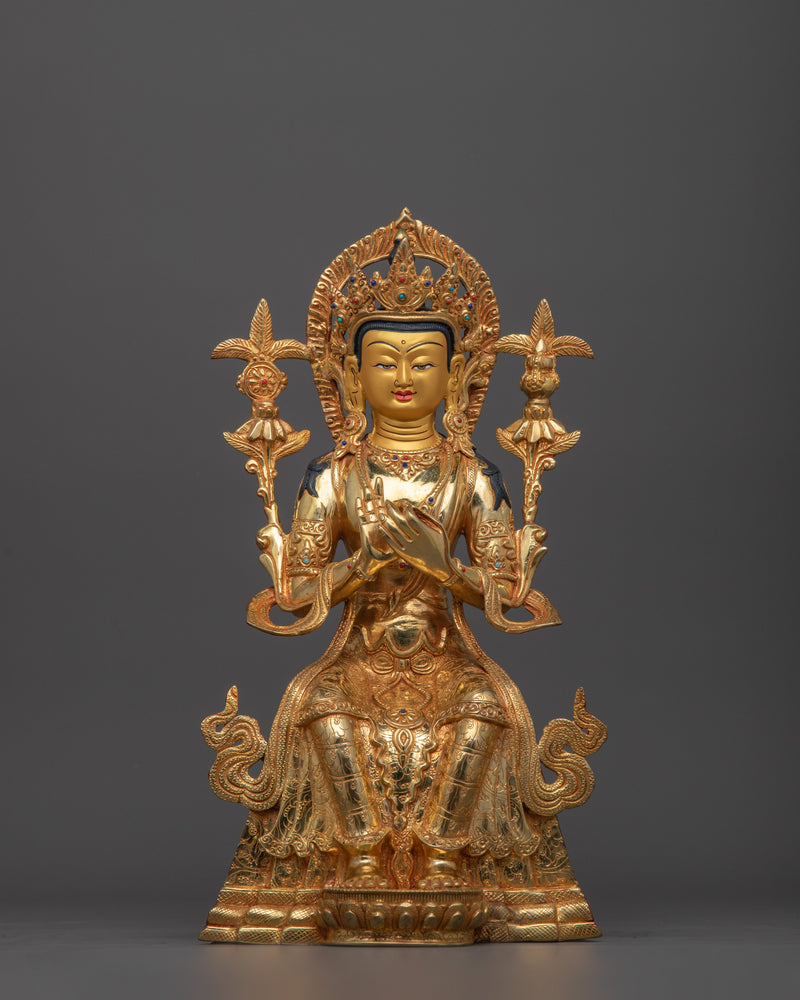 Mindfulness Maitreya Sculpture for Shrine | The Buddha of The Future