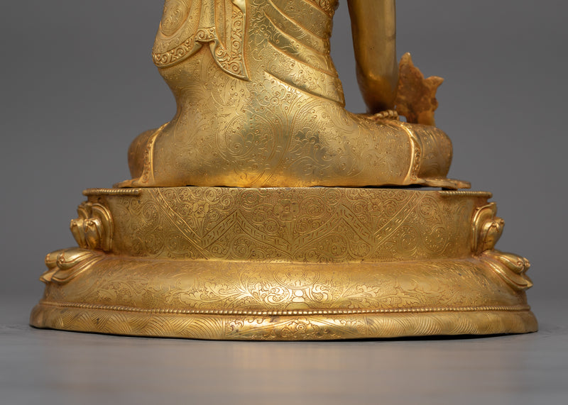 Tibetan Buddhist Bhaisajyaguru Sculpture (Medicine Buddha) | Buddha of Healing