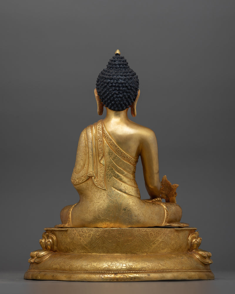 Tibetan Buddhist Bhaisajyaguru Sculpture (Medicine Buddha) | Buddha of Healing