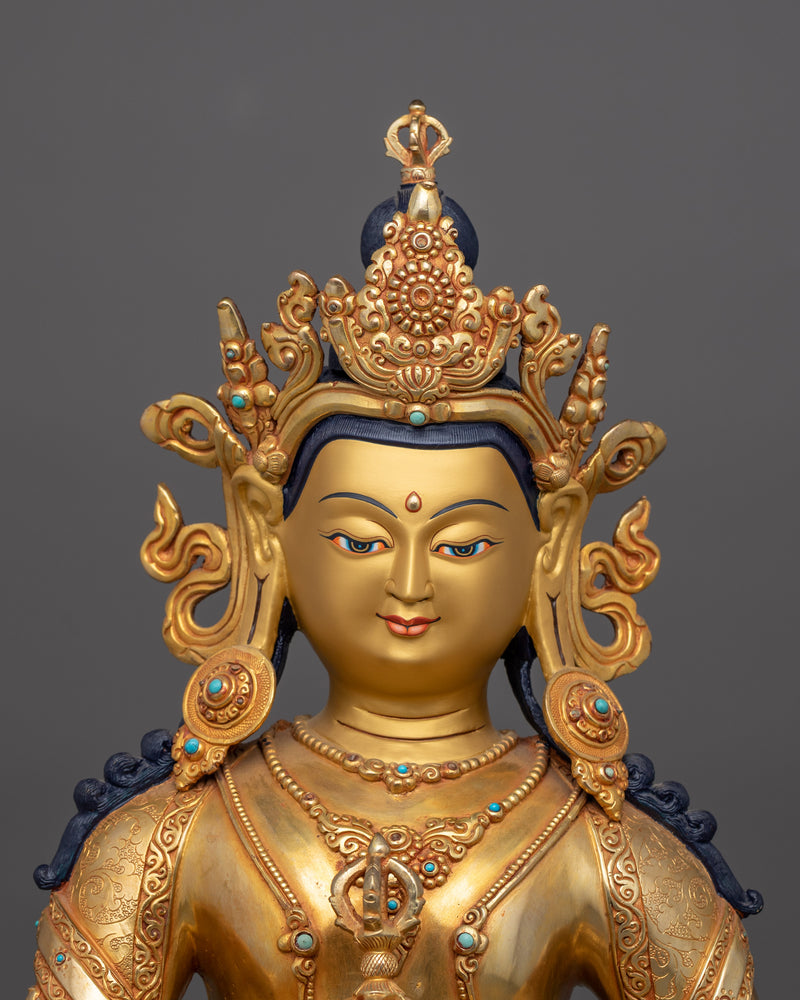 Bodhisattva Vajrasattva Soul Purifying Deity | Tibetan Symbol of Healing