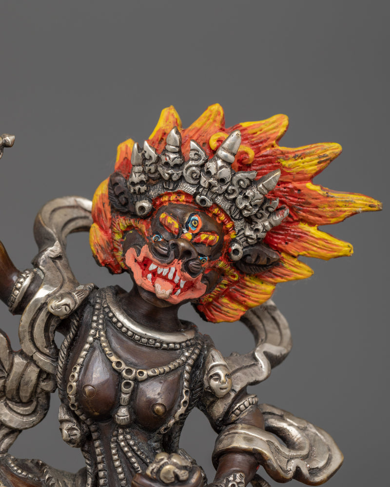 Buddhist Wrathful Deity Simhamukha | Symbol of Fierce Wisdom and Spiritual Liberation