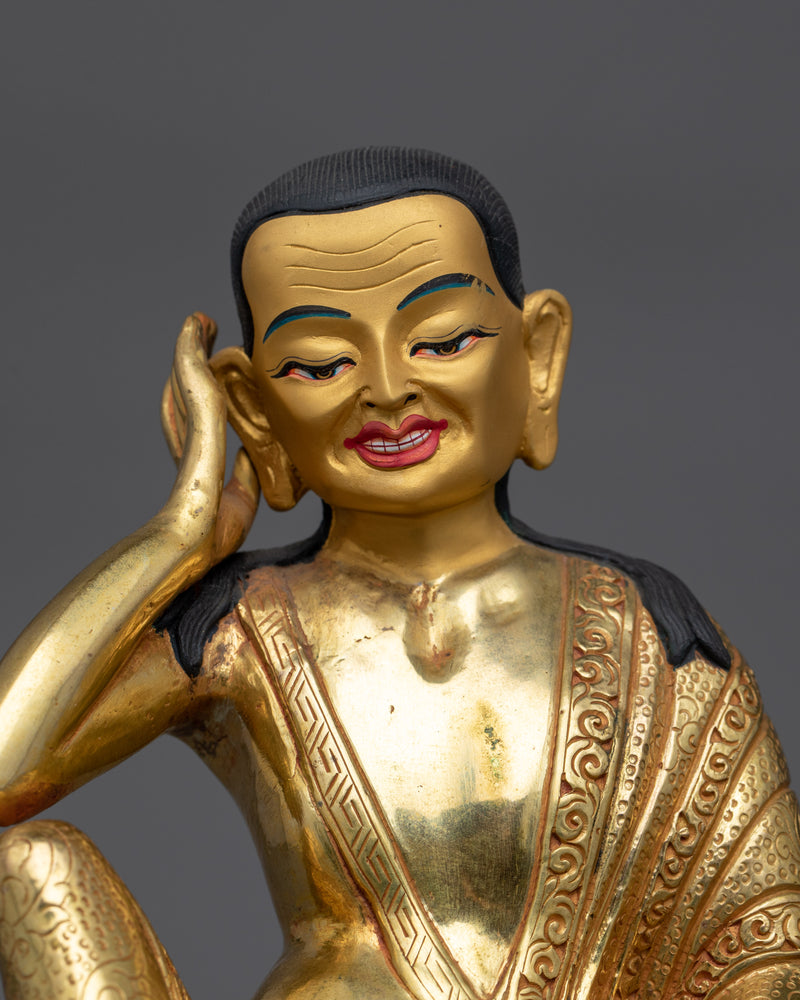 Tibetan Jetsun Milarepa Sculpture | Embodiment of Enlightenment and Devotion