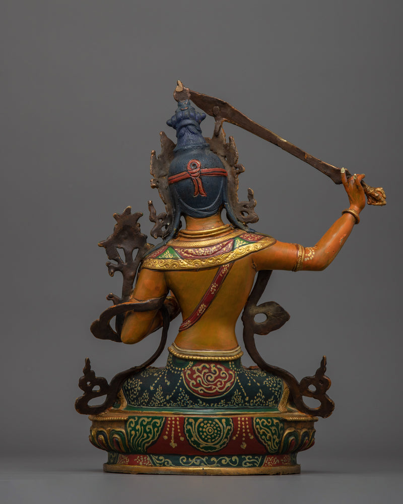 Spiritual Guardian of Knowledge Manjushri Statue | Bodhisattva of Wisdom