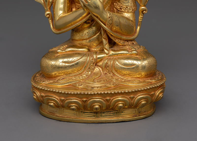 Je Tsongkhapa Tibetan Buddhist Monk Statue | Divine Representation of Tibetan Buddhist Teaching