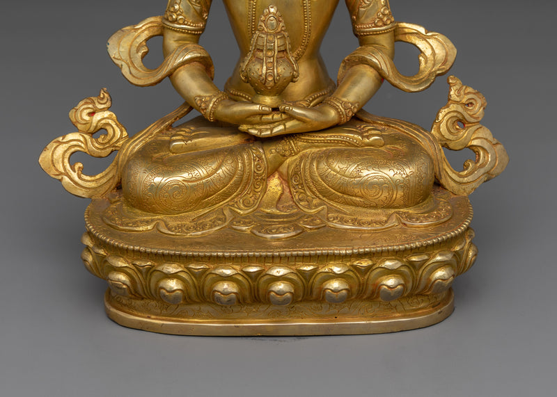 Aparmita For Longevity Buddhist Deity Figurine | Spiritual Icon of Health and Longevity