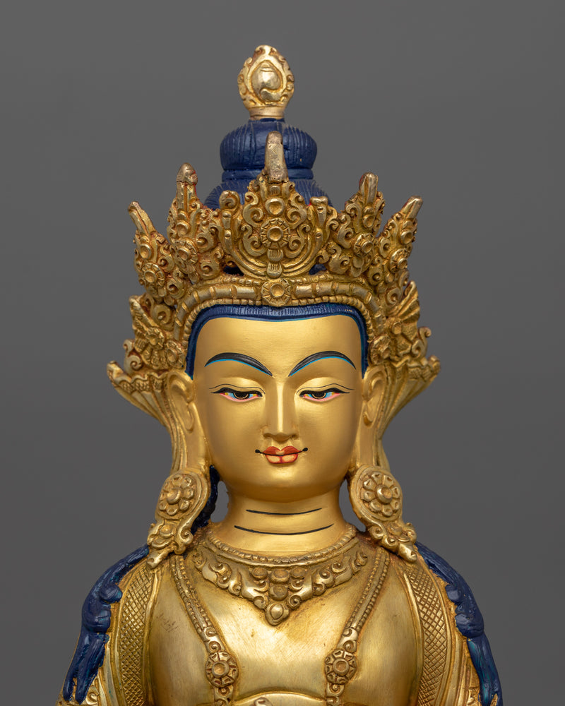 Aparmita For Longevity Buddhist Deity Figurine | Spiritual Icon of Health and Longevity