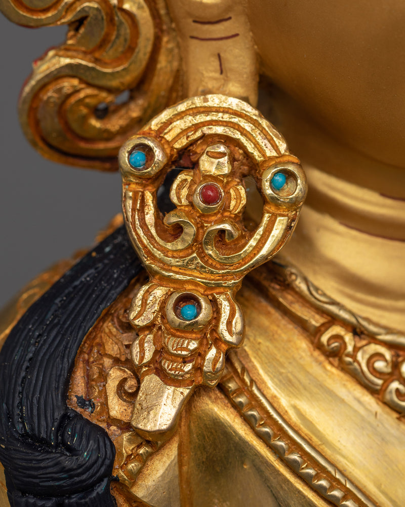 Tibetan Meditation Deity Amitayus Statue | Revered Icon in Buddhist Art and Culture