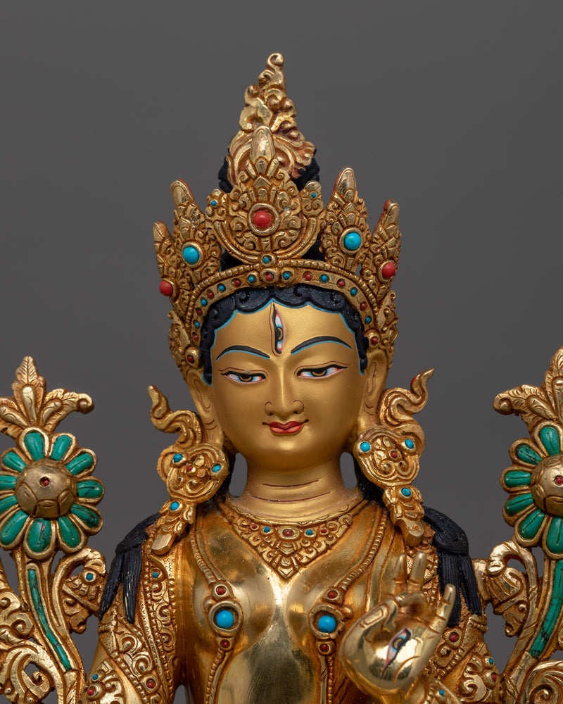 Traditional Bodhisattva Set Statues | Compassion, Longevity, Wisdom and Purity Artwork