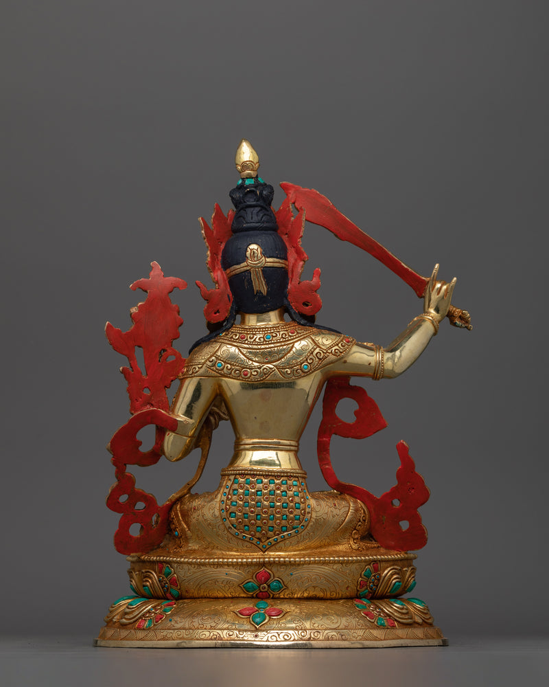 Spiritual Deity Manjughosa Statue (Manjushri) | The Bodhisattva of Wisdom