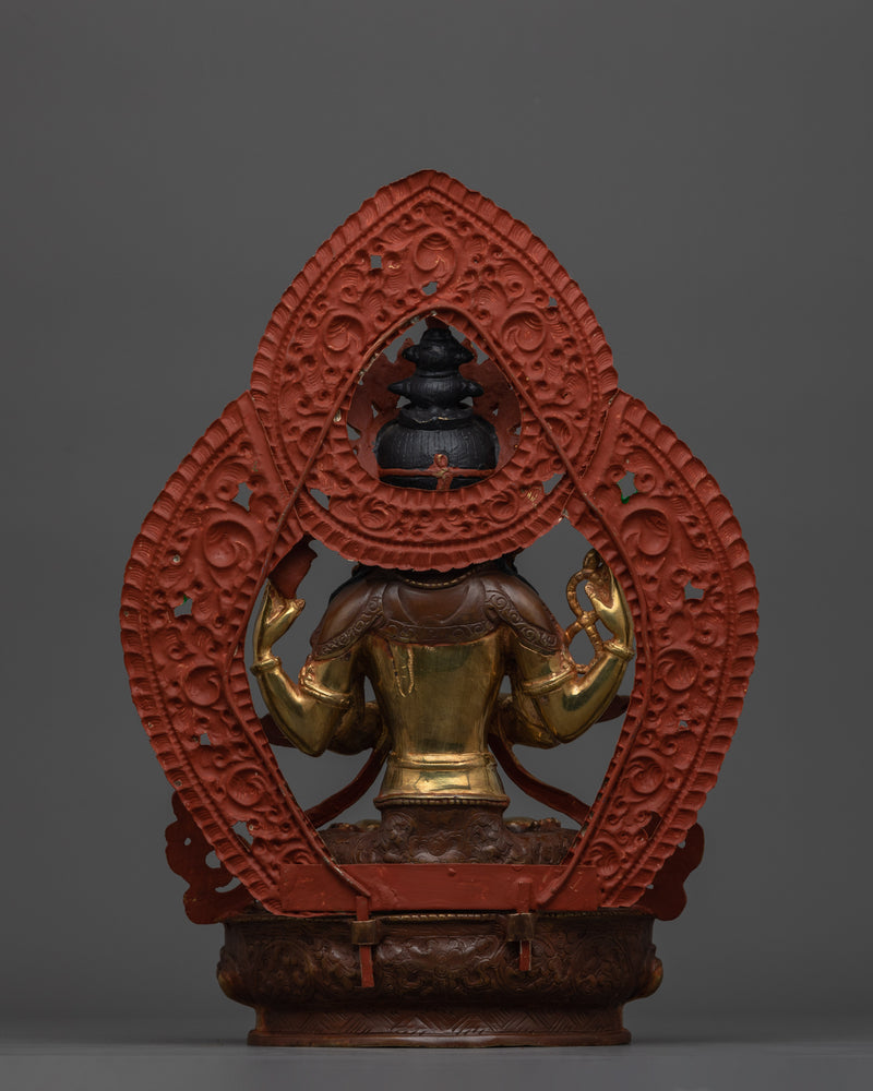 Enlightened Compassionate Deity Avalokiteshvara Statue | Chenresig Buddhism Idol