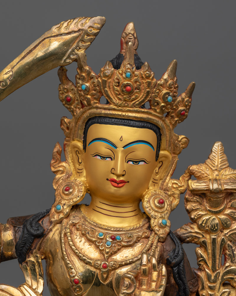 Spiritual and Youthful Manjushri Statue "The Bodhisattva of Wisdom" | Teacher of the Buddhas