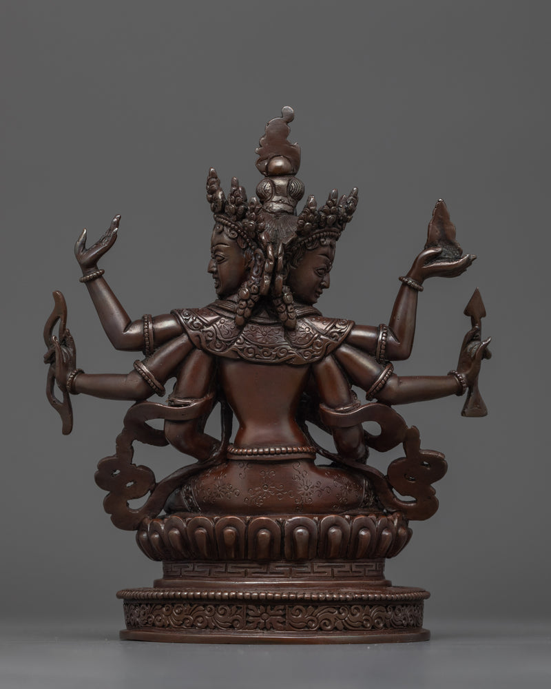 Oxidized Copper Namgyalma Dakini Sculpture | Longevity and Spiritual Protection Deity