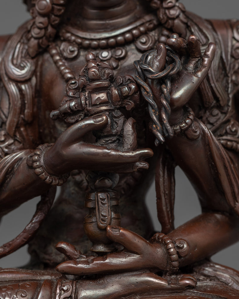 Oxidized Copper Namgyalma Dakini Sculpture | Longevity and Spiritual Protection Deity