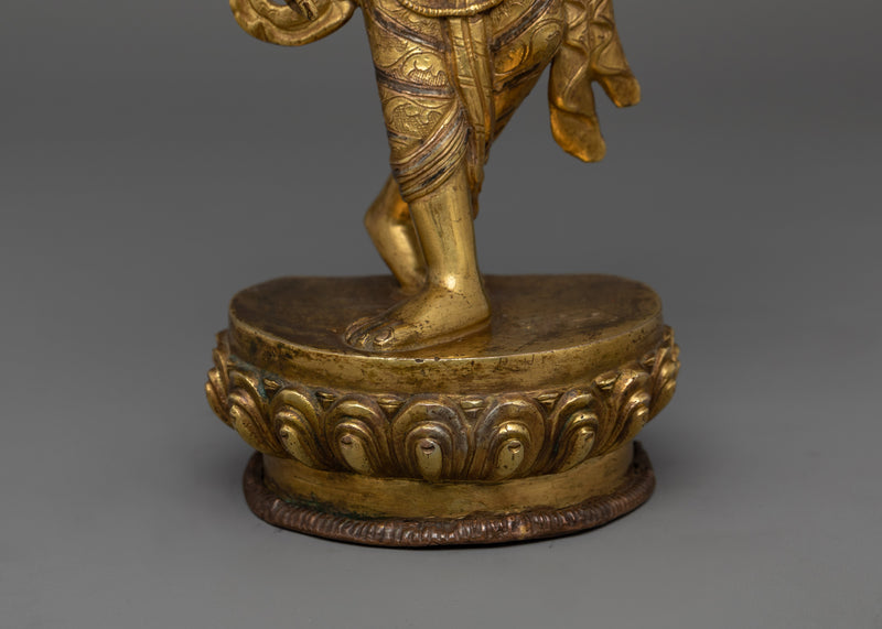 Handcrafted Standing Mayadevi Sculpture | Buddhist Art for Serenity and Devotion