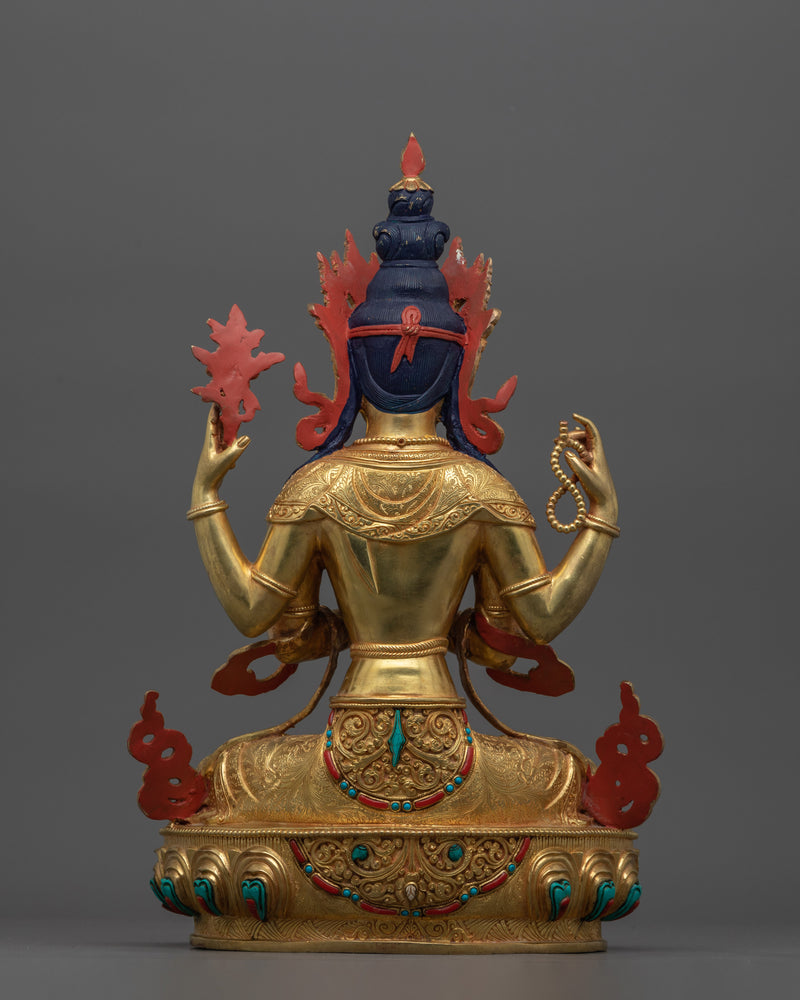 The Buddhist Deity Avalokiteshvara Statue "Chenrezig" | Tranquil Bodhisattva