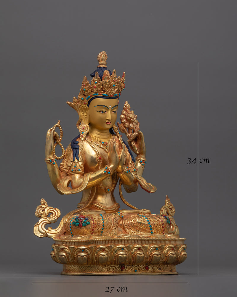 peaceful-figurine-of-chenresig