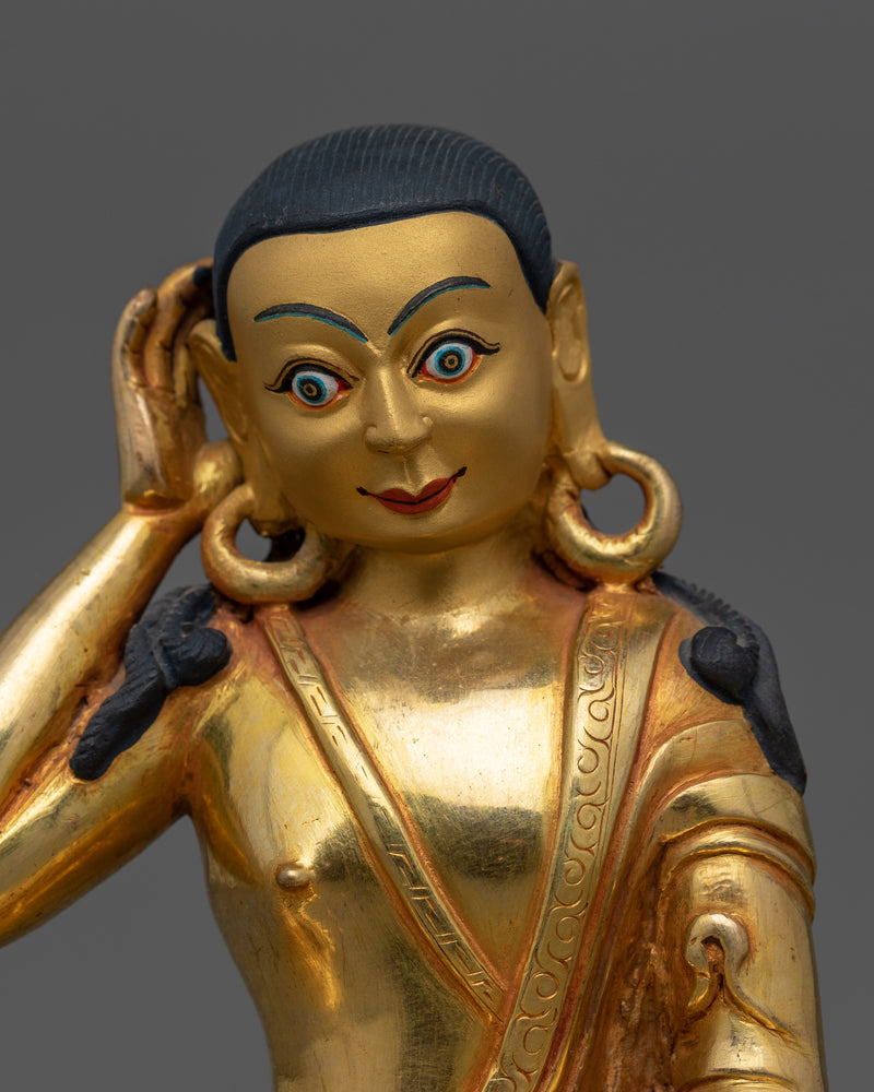 Buddhist Master Tibetan Jetsun Milarepa Sculpture | The Revered Yogi and Sage