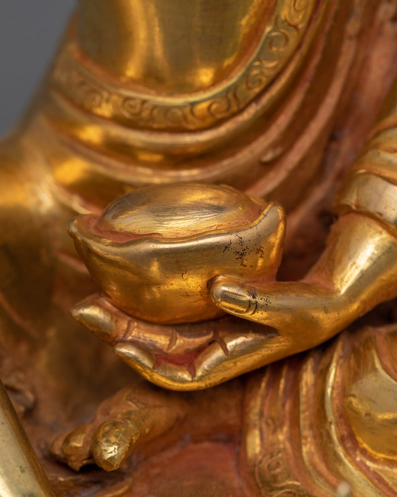 Buddhist Master Tibetan Jetsun Milarepa Sculpture | The Revered Yogi and Sage