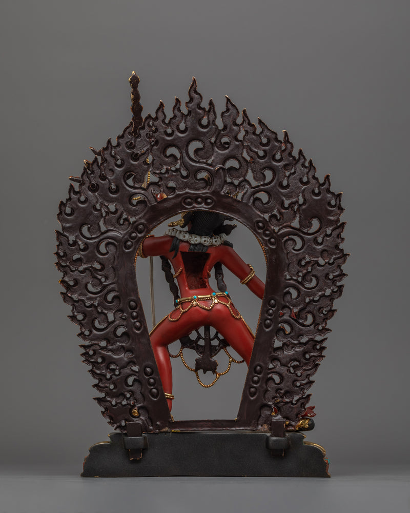 Sacred Feminine Dakini Vajrayogini Sculpture | The Powerful Divine Red Yogini