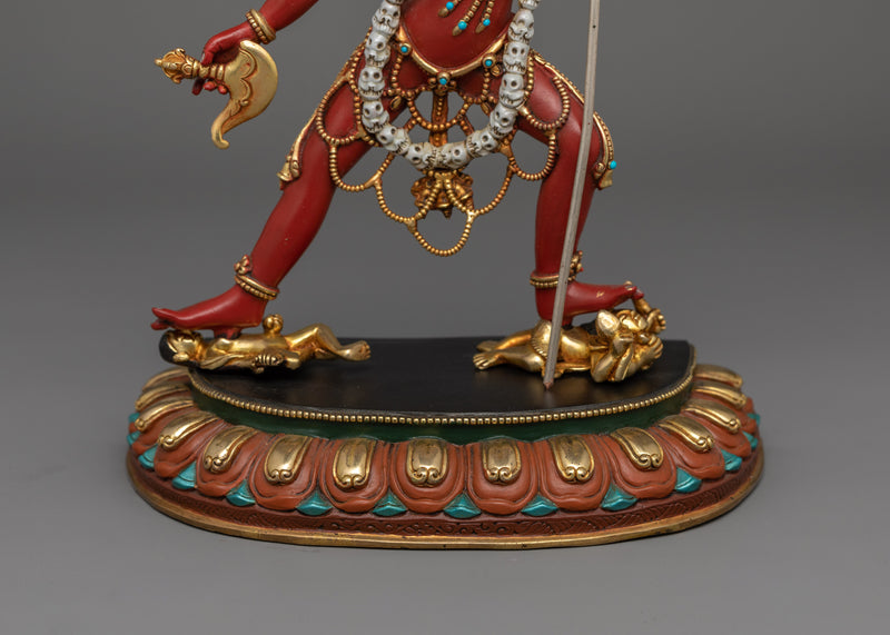 Sacred Feminine Dakini Vajrayogini Sculpture | The Powerful Divine Red Yogini