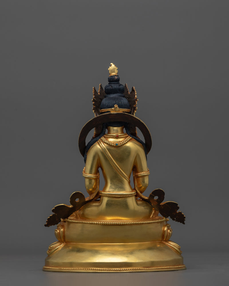 Long Life Buddhist Deity Amitayus Buddha Statue | Symbol of Health and Prosperity