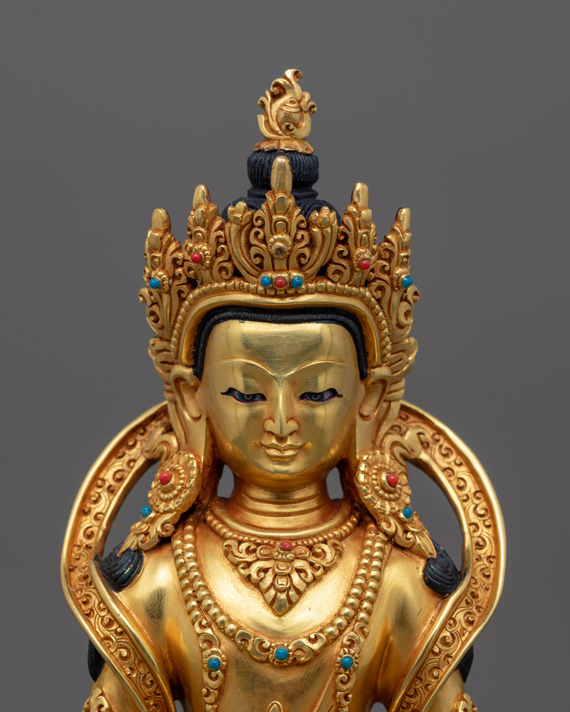 Long Life Buddhist Deity Amitayus Buddha Statue | Symbol of Health and Prosperity