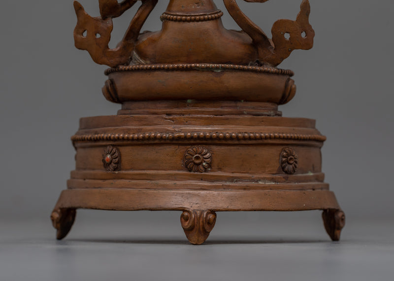 Guardian Manjushri Sculpture for Dharma | Holder of the Prajnaparamita Sutra