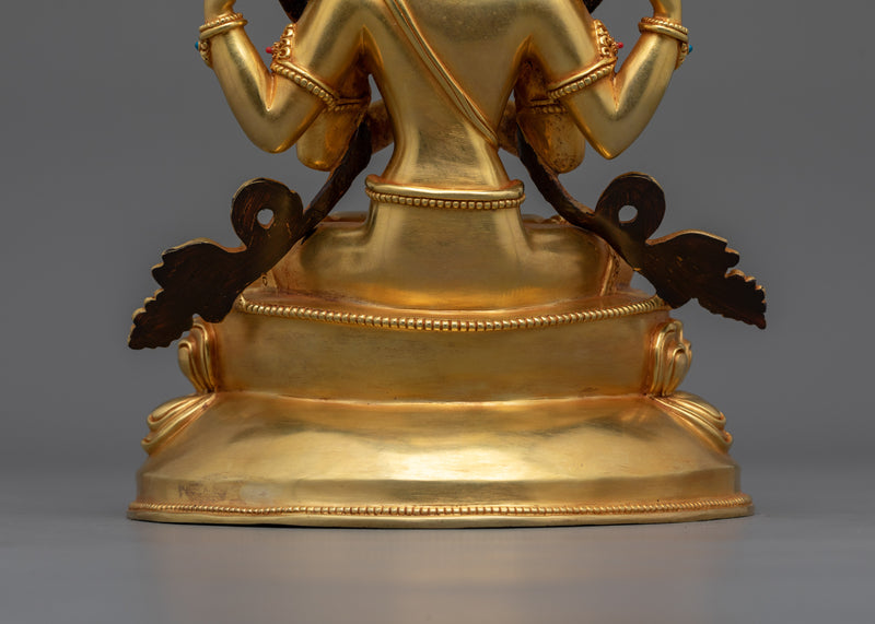 Himalayan Compassionate Deity Chenresig Statue | Avalokitesvara Buddhism Idol