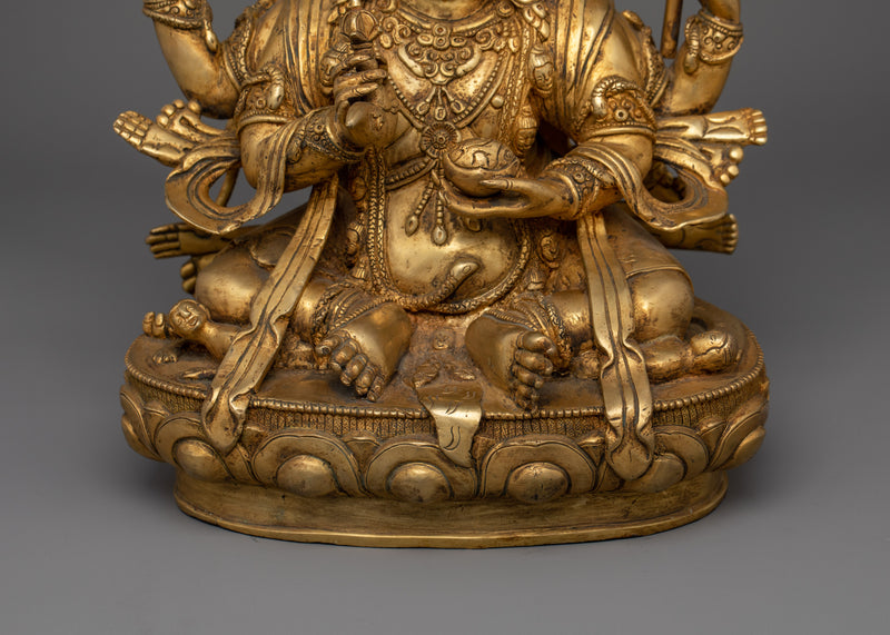 Spiritual and Protector of The Dharma Mahakala Bernakchen "Black Coat" | Himalayan Artwork